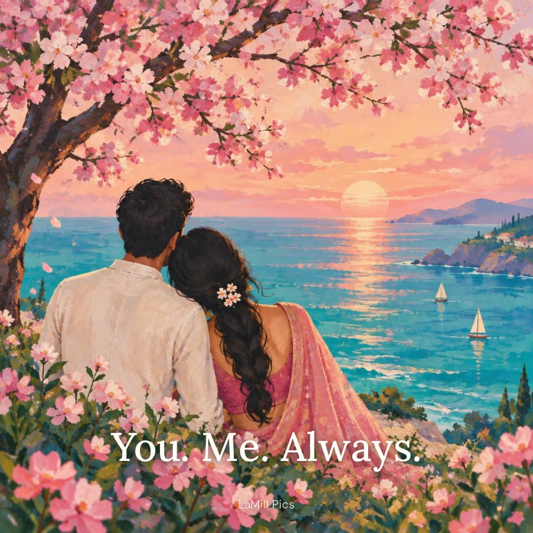 You feel like home: “You. Me. Always.”